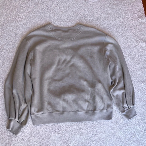 Abercrombie & Fitch Gray Crew Neck Sweater Soft Cotton Blend - Picture 7 of 8